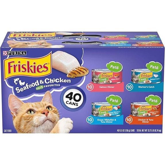 Purina Friskies Seafood and Chicken Pate Variety Pack