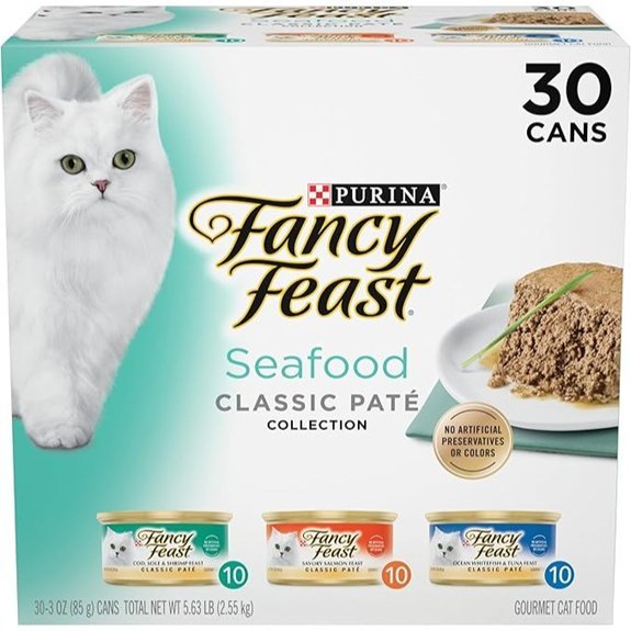 Purina Fancy Feast Seafood Classic Cat Food Variety Pack