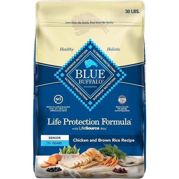 Blue Buffalo Senior Dry Dog Food (30-lb. Bag)