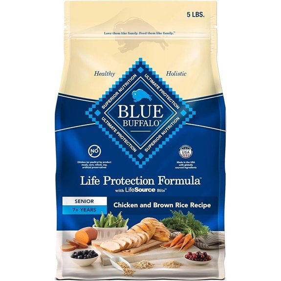 Blue Buffalo Senior Dry Dog Food (Chicken & Brown Rice)