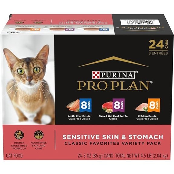 Purina Pro Plan Sensitive Skin Cat Food Variety Pack