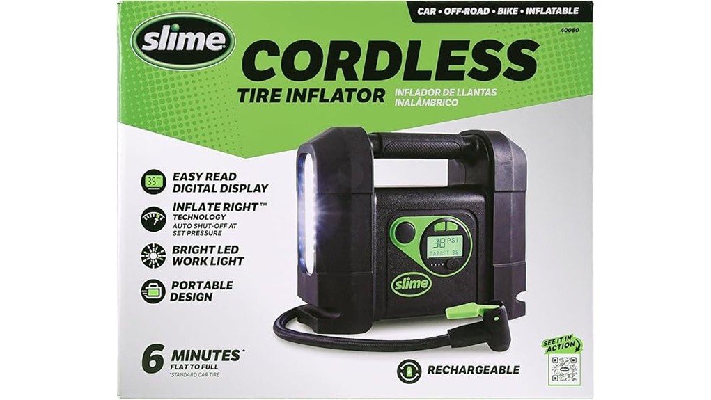 slime cordless tire inflator