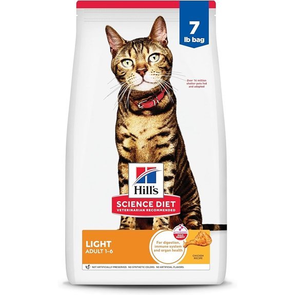 Hill's Science Diet Light Dry Cat Food (7 lb)