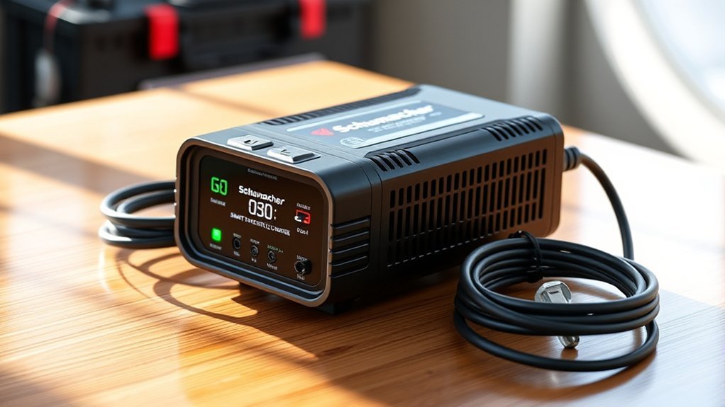 versatile battery charger features