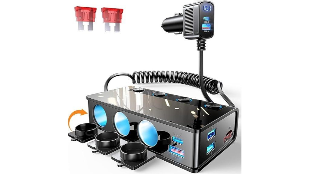 versatile cigarette lighter splitter