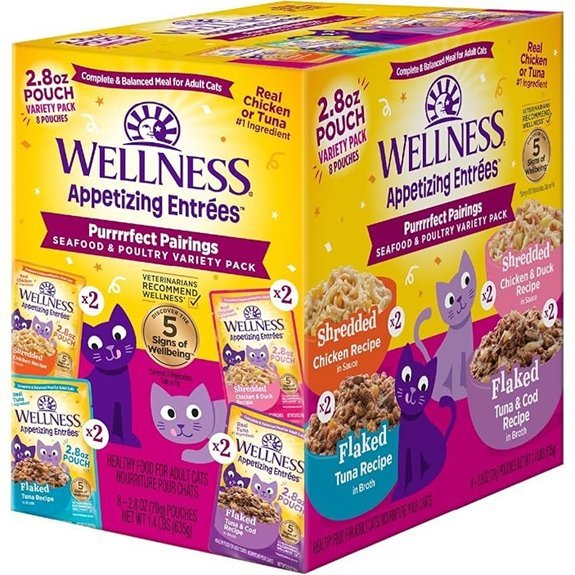 Wellness Flaked & Shredded Wet Cat Food (8 Pack)
