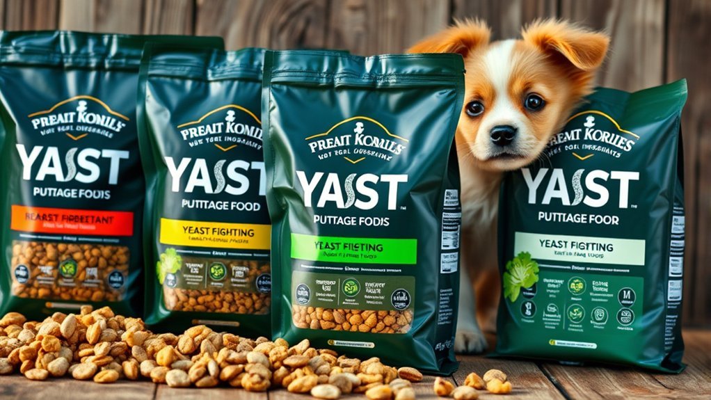 yeast fighting dog food options