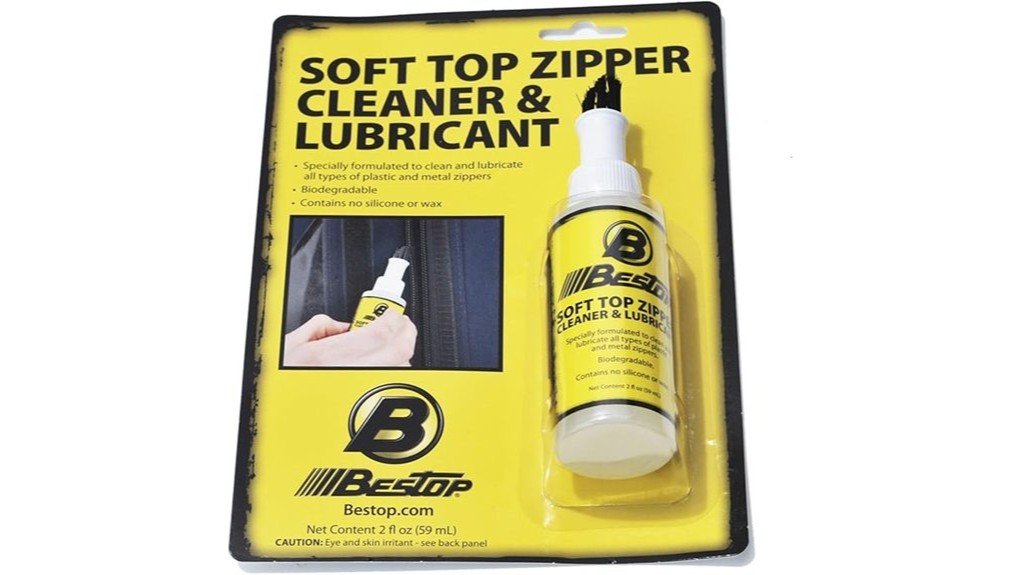 zipper cleaner and lubricant