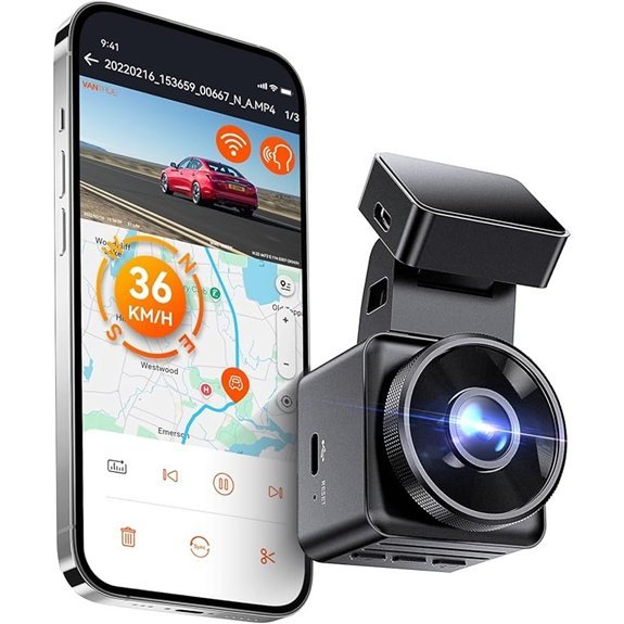 Vantrue E1 Lite 1080P Dash Cam with GPS