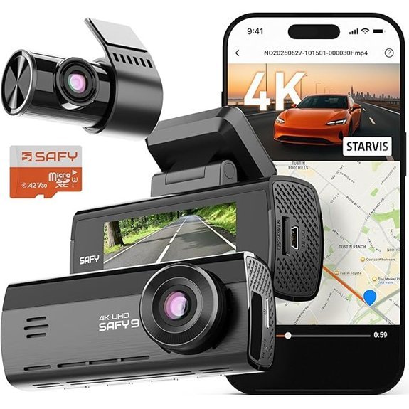 BlackVue SAFY9 2CH 64GB 4K Dashcam with Wi-Fi