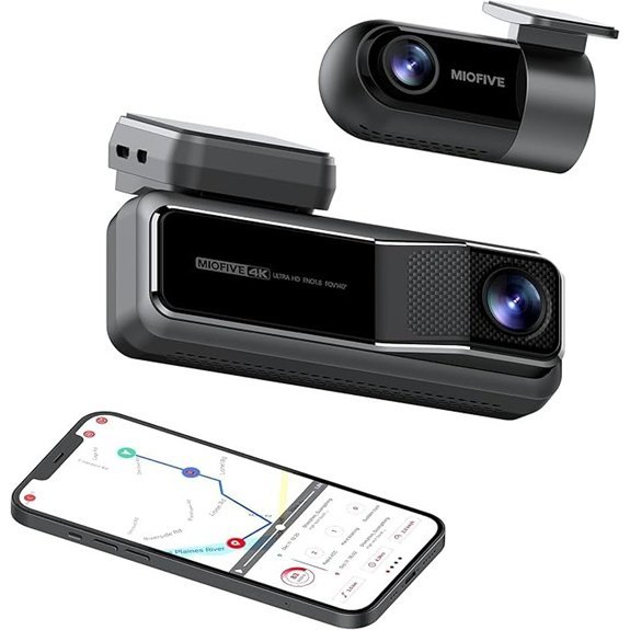 Miofive 4K Dual Dash Cam with WiFi & GPS