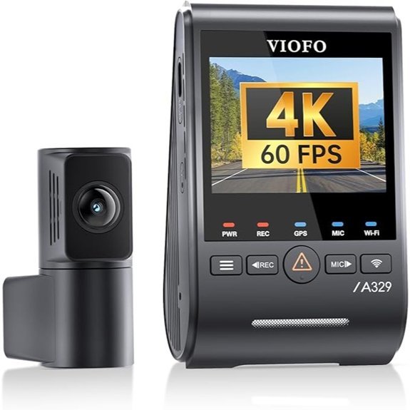 VIOFO A329S 4K Dual Dash Camera for Cars