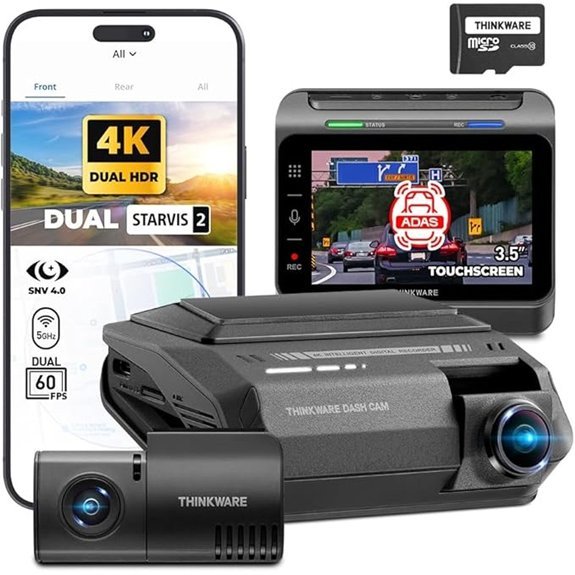 THINKWARE ARC900 2CH 4K HDR Dual Dash Cam
