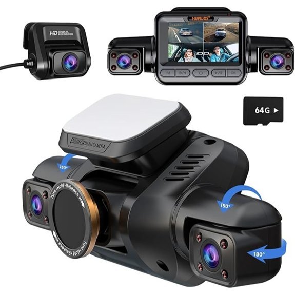 Dash Cam 4 Channel 4K UHD with Wi-Fi & GPS