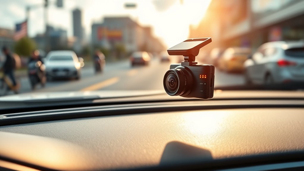 built in storage dash cams