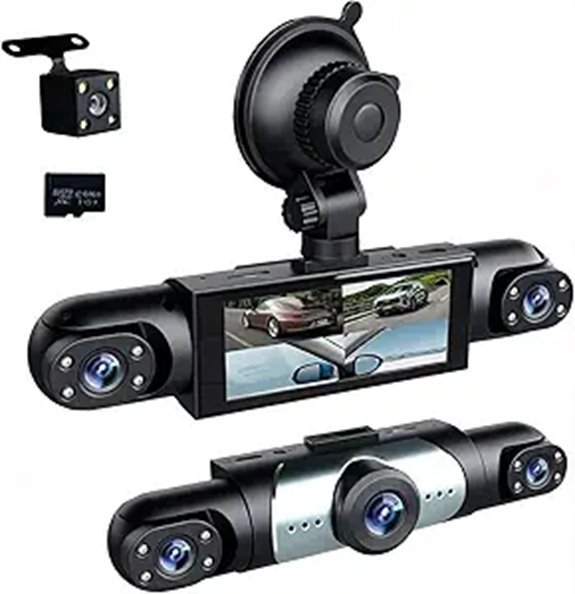 360° Full View Dash Cam with Night Vision