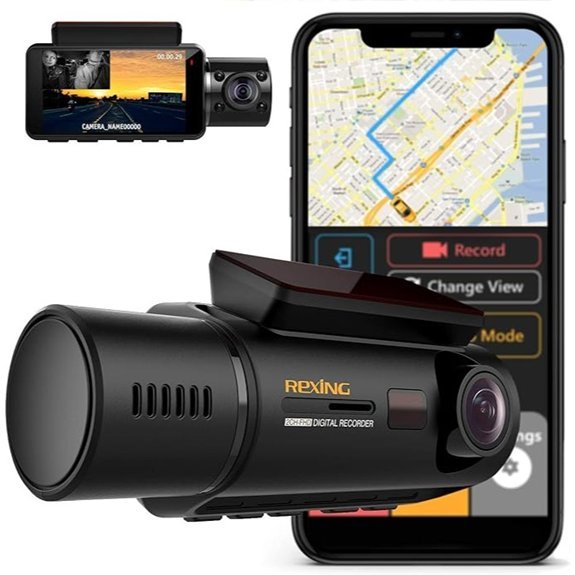 Rexing V3 Dual Camera Full HD 1080p Dash Cam