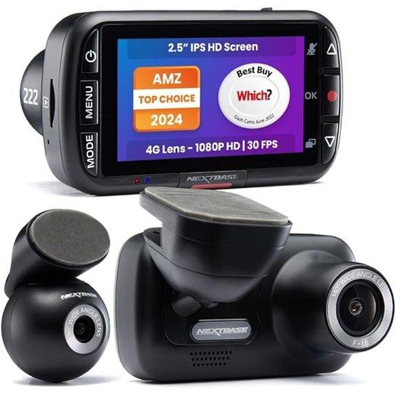 Nextbase 222XR 1080p Dash Cam with Rear Cam