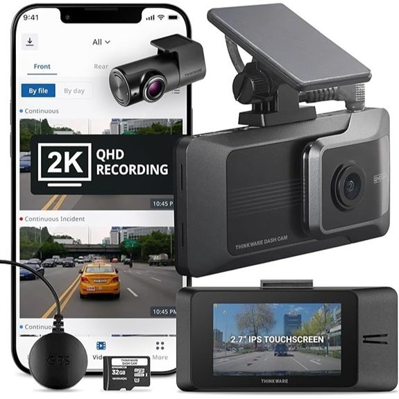 Thinkware ARC Dual Dash Cam with GPS & Wi-Fi