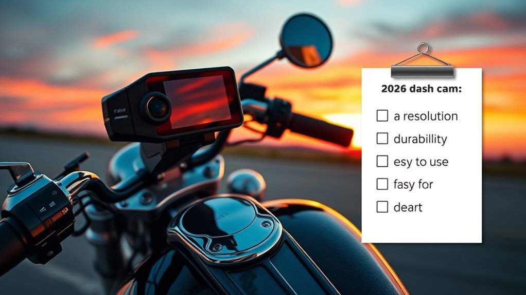 essential motorcycle dash cam factors