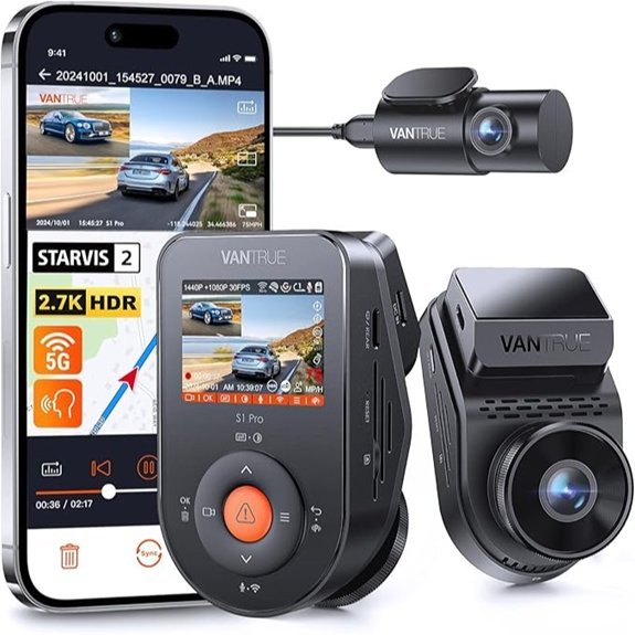 Vantrue S1 Pro Dual 1440P Dash Cam