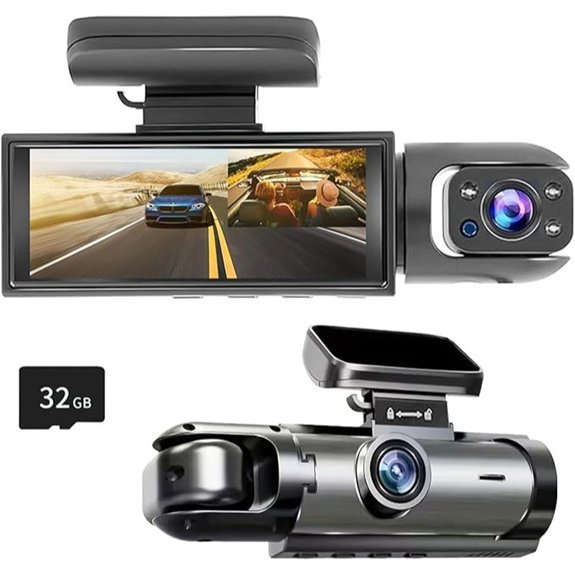1080P Dual Camera Dash Cam with Night Vision