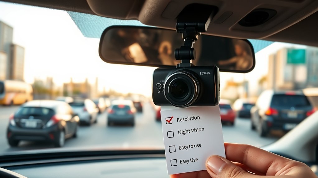 key dash cam features
