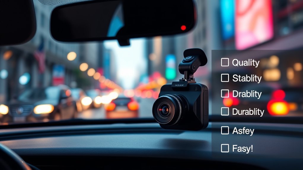 key factors for dash cams