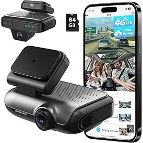 4G Dual 2K Dash Cam with Live View