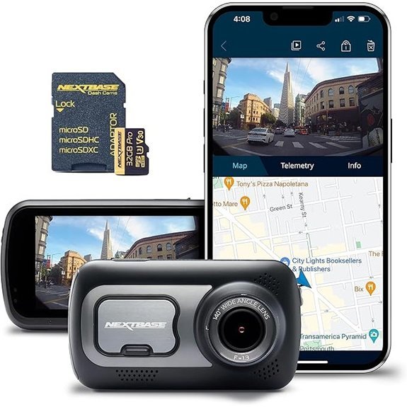 Nextbase 522GW Dash Cam with 32GB Micro SD Card