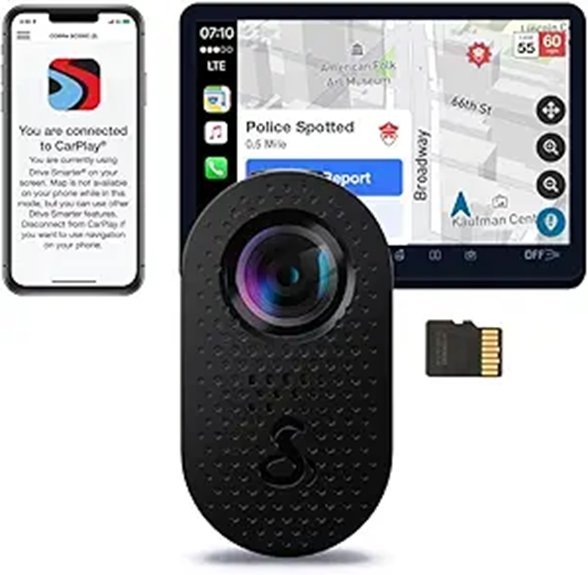 Cobra Discreet Dash Cam (SC120) with QHD Video