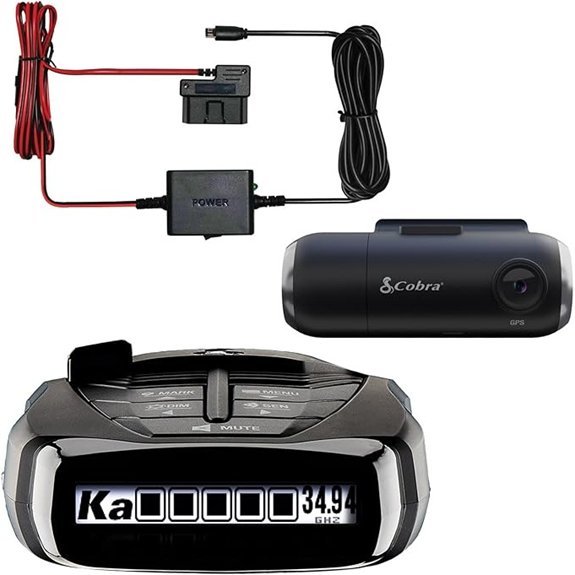 Cobra RAD 480i Radar Detector & SC 201 Dash Cam