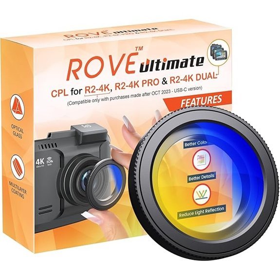 ROVE Ultimate CPL Filter for Dash Cam Models