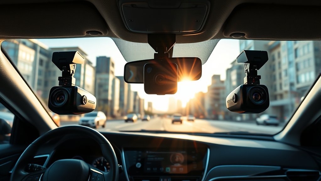 three channel dash cams