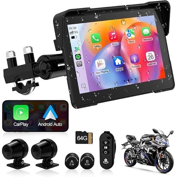 Artman Motorcycle Dash Cam with Touch Screen