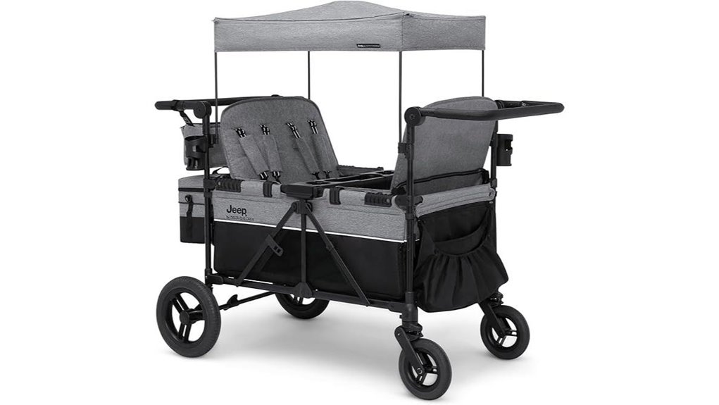 deluxe four seat stroller wagon