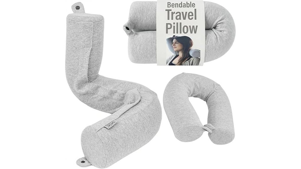adjustable bendable travel pillow