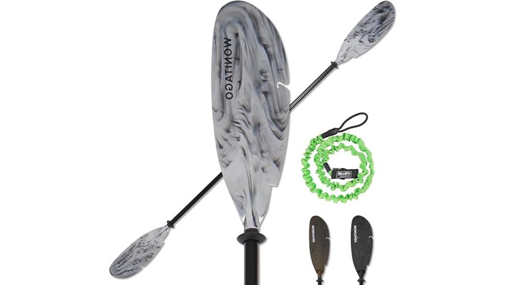 adjustable fishing kayak paddles