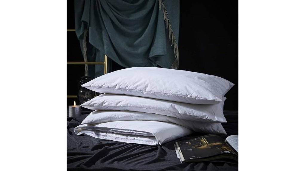 adjustable goose feather pillow