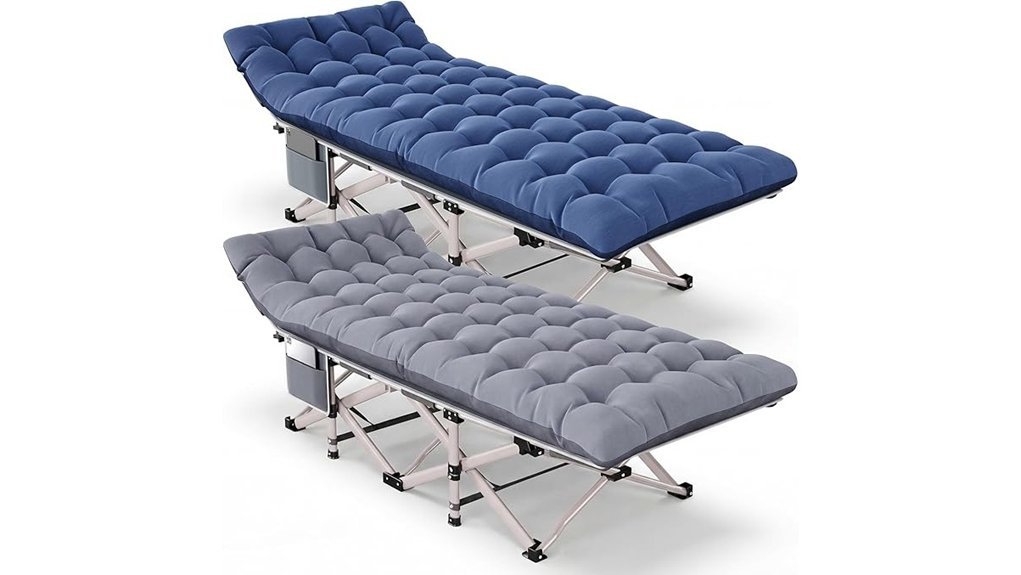 adult camping cot set