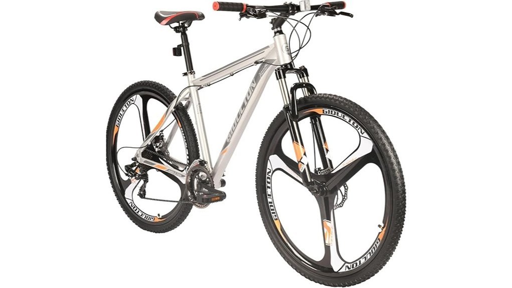 aluminum framed mountain bike