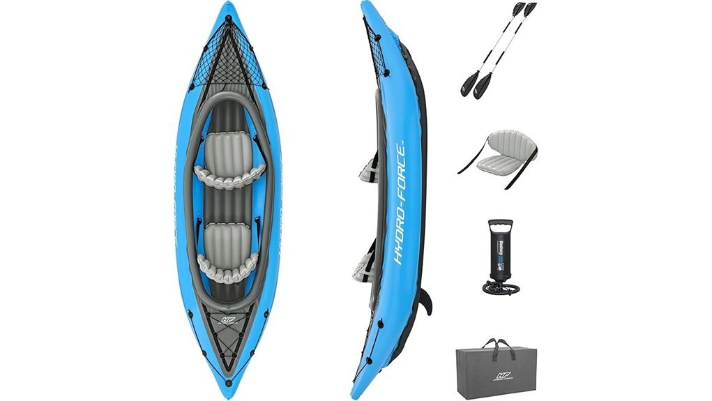 bestway inflatable kayak set