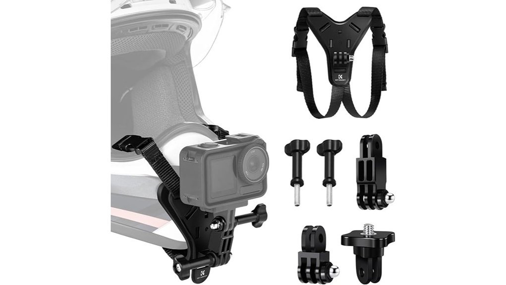 camera helmet chin mount
