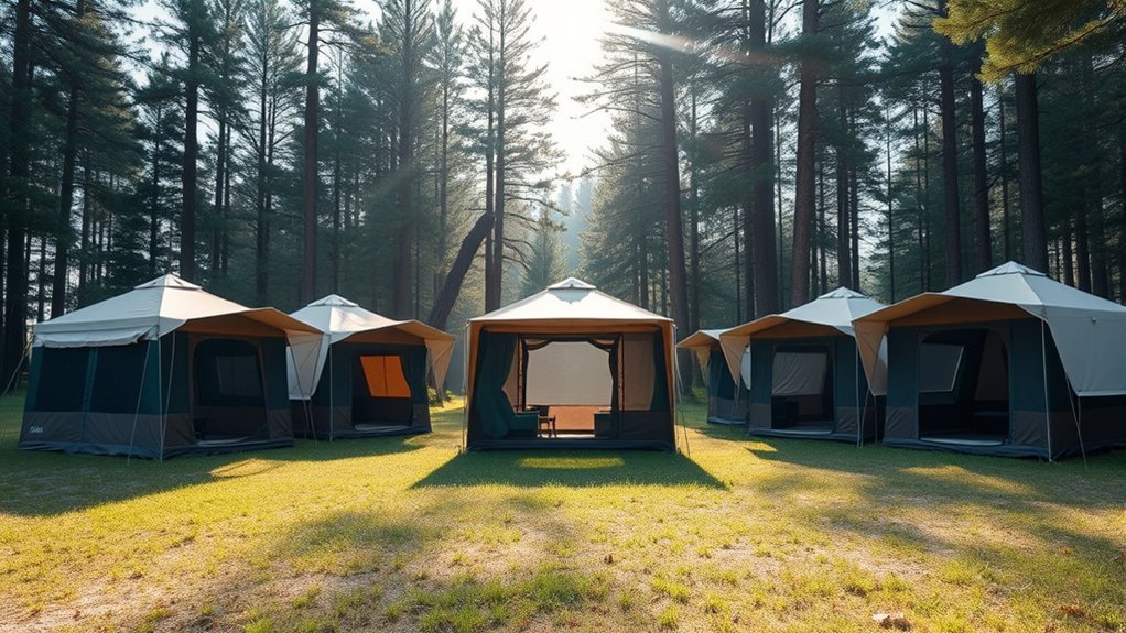 camping tents with porches