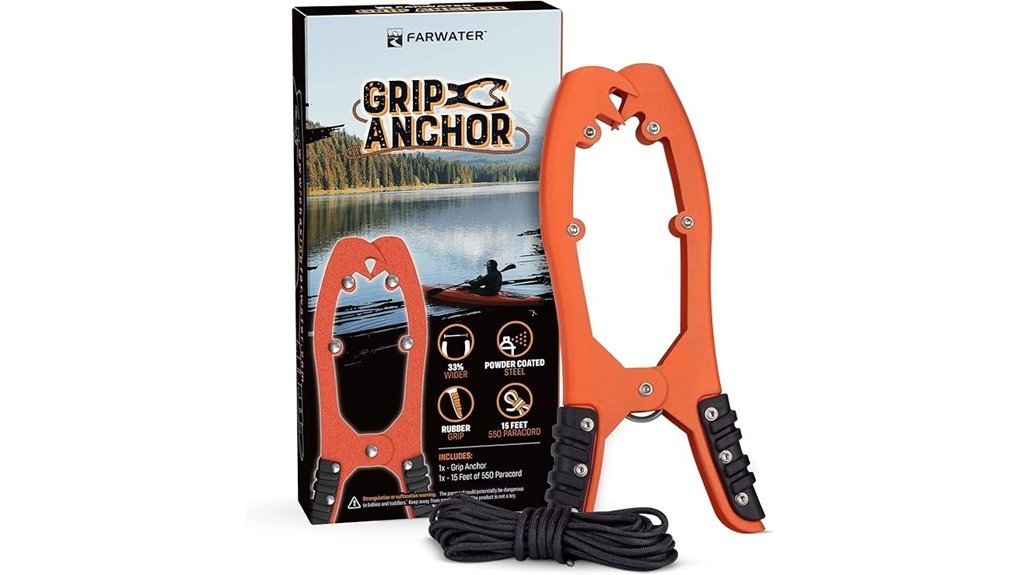 canoe anchor with paracord