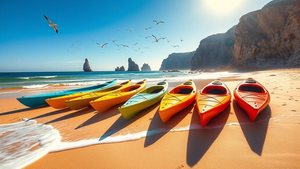 coastal adventures with kayaks