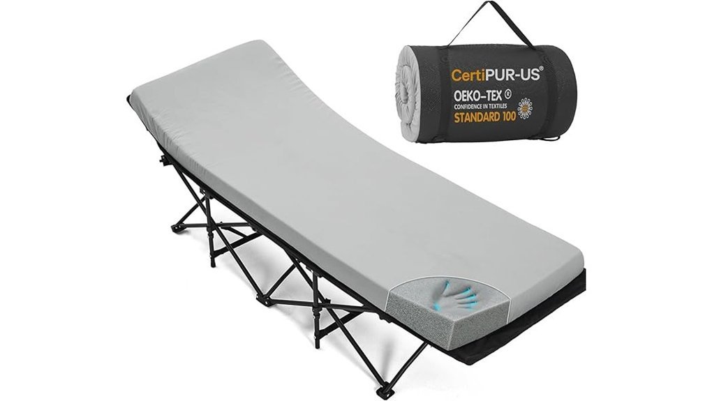 comfortable camping cot pad