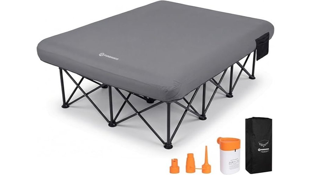 comfortable camping cot set