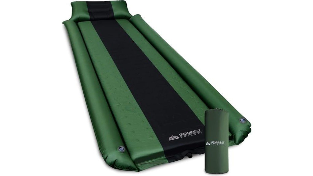 comfortable camping pad setup