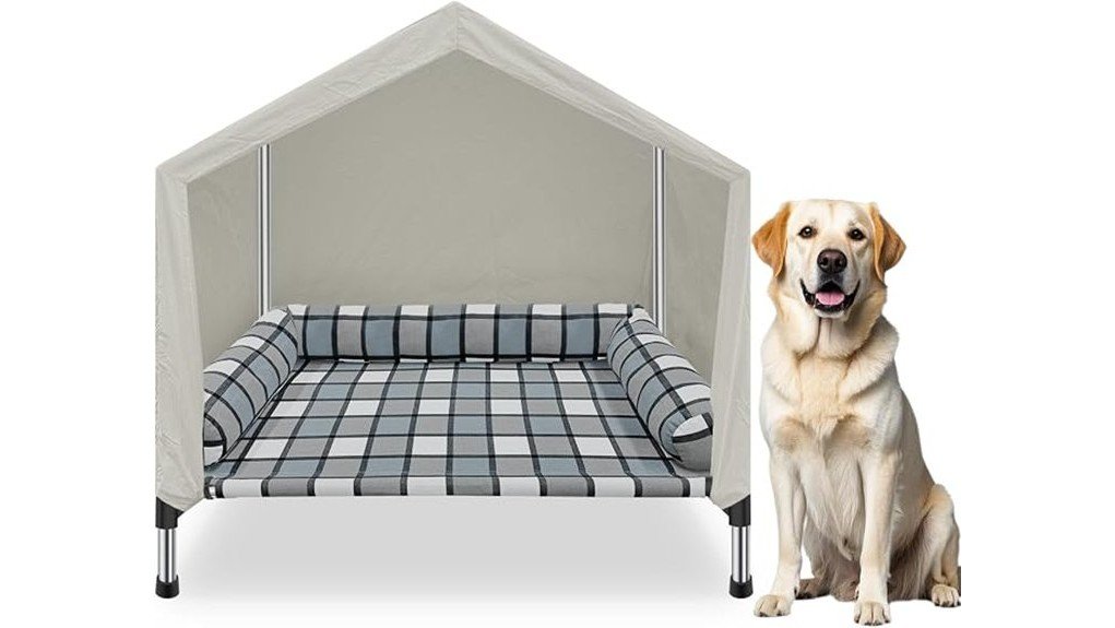 comfortable elevated pet bed